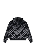 RHUDE logo-pattern hoodie