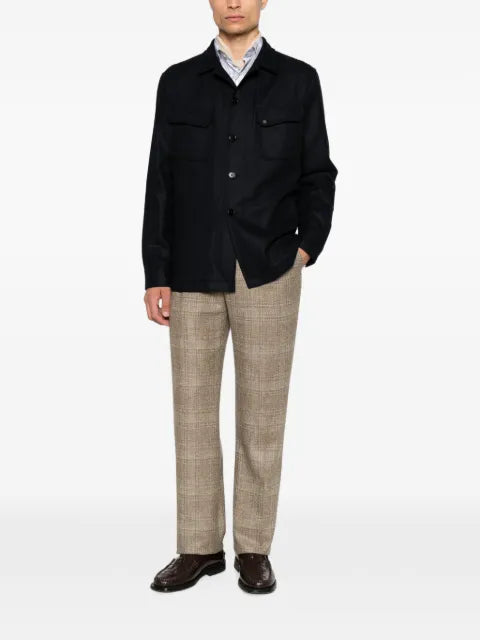 Tagliatore button-up wool jacket