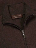 Doriani Cashmere quarter-zip knitted sweater